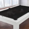 Aragon 7 Foot Pool Table with Dining Top White