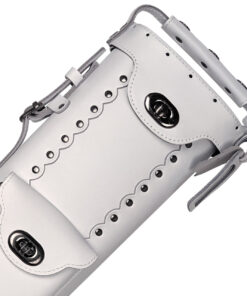 Instroke Leather Cowboy White Pool Cue Case - 3x5